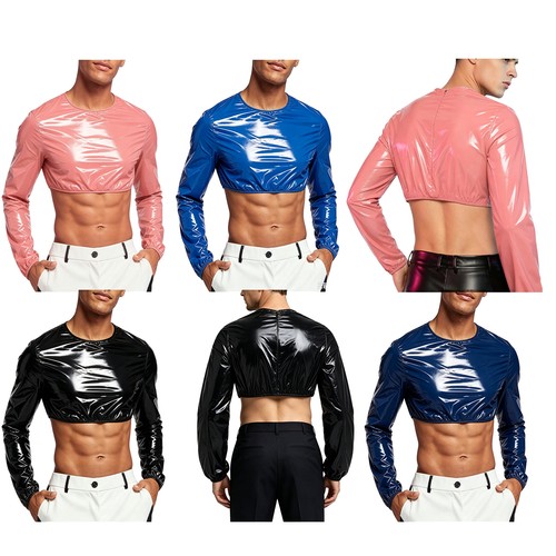 Herren wetlook shirt - herren,