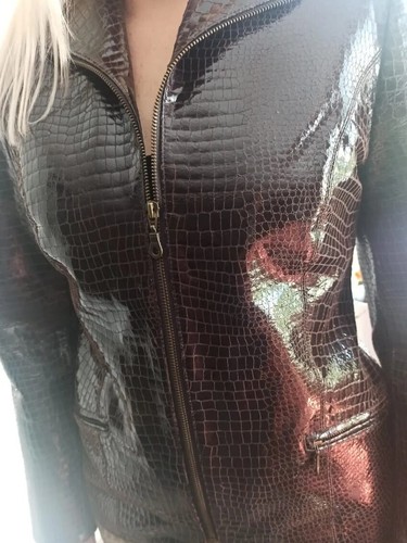 Echte lack lederjacke blaser - echte,