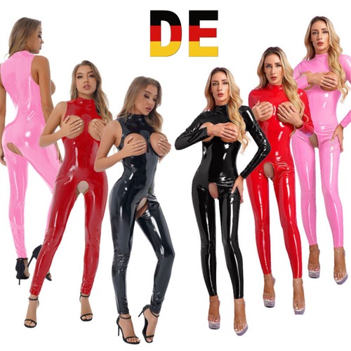 Damen wetlook bodysuit - wetlook,