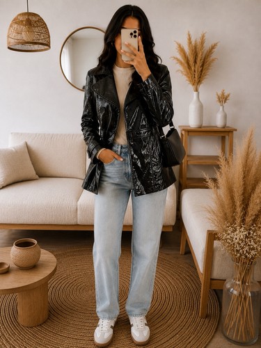 You damen kunstlederjacke - damen,