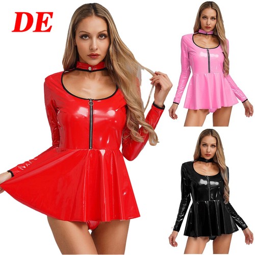 Damen sexy wetlook - damen, lack