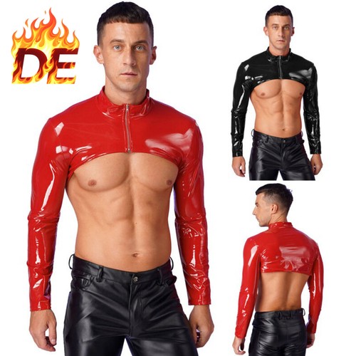 Herren langarm tops wetlook - de,