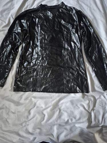 Herren bluse aus lackleder - herren,