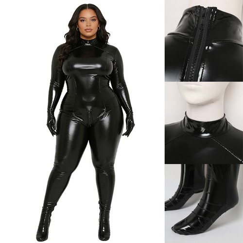 Damen lackleder wetlook - damen,
